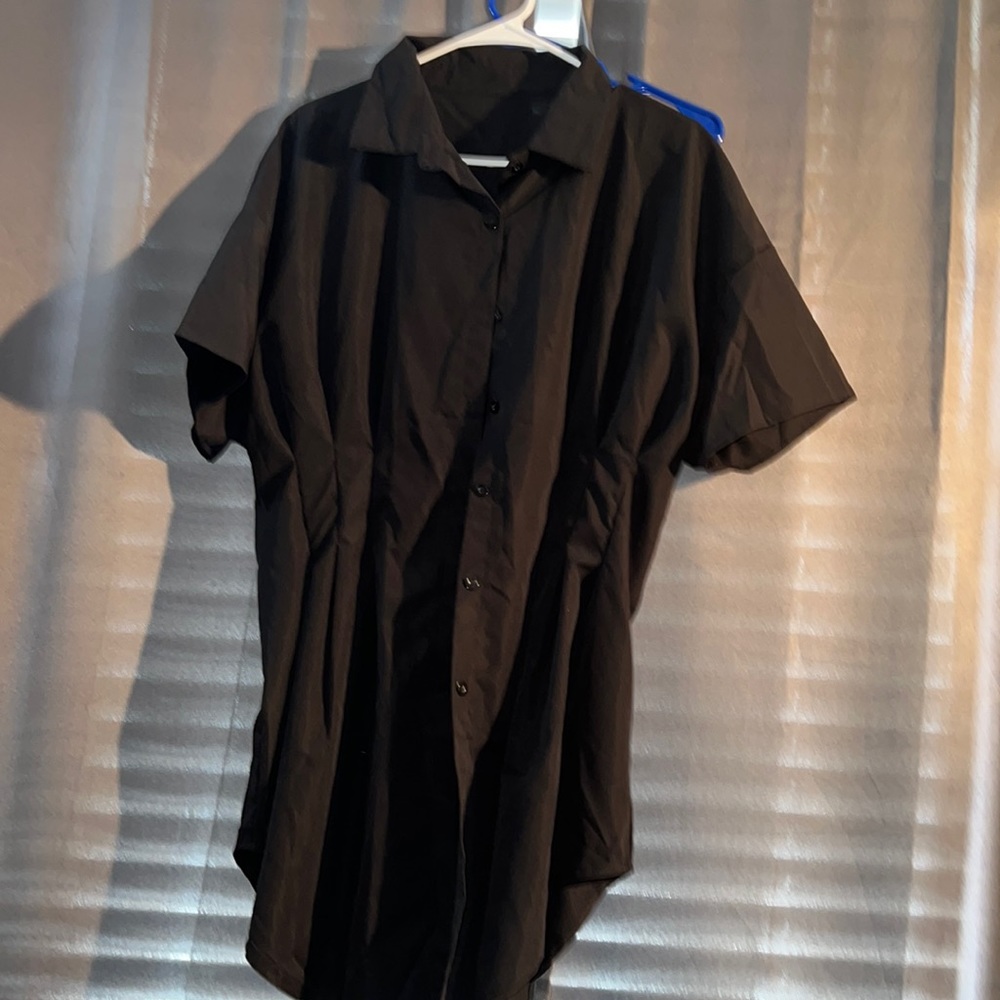 Button down T-shirt dress